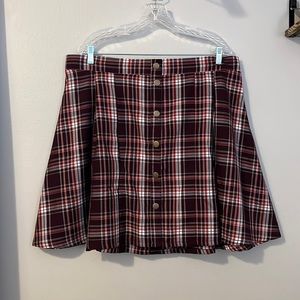 Torrid Size 1 Purple Plaid Skirt